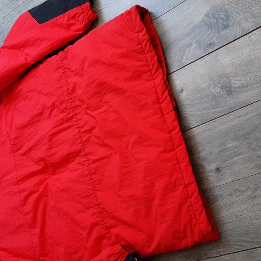 Vintage Marlboro red & black duck down coat adult size large - Picture 14 of 16
